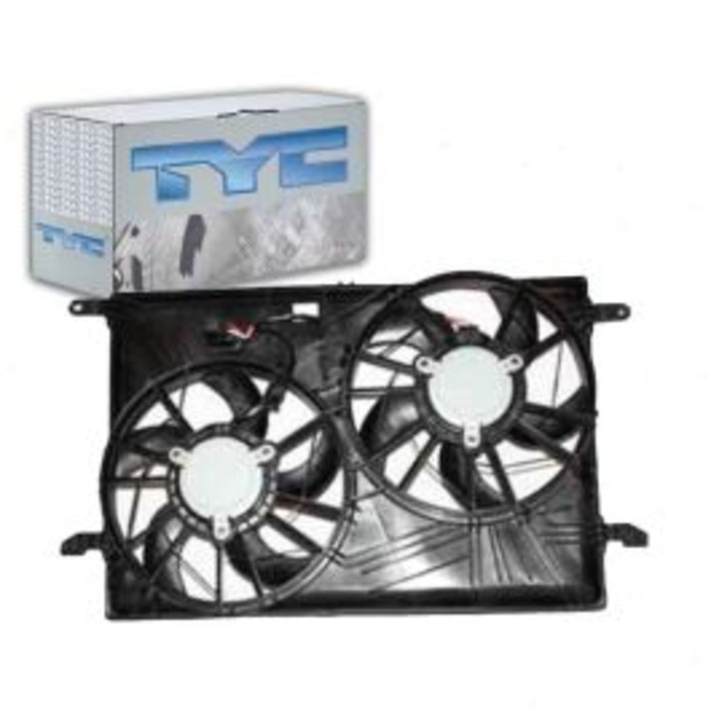 TYC Left Dual Radiator & Condenser Fan Assembly for 2010-2016 Chevrolet Traverse
