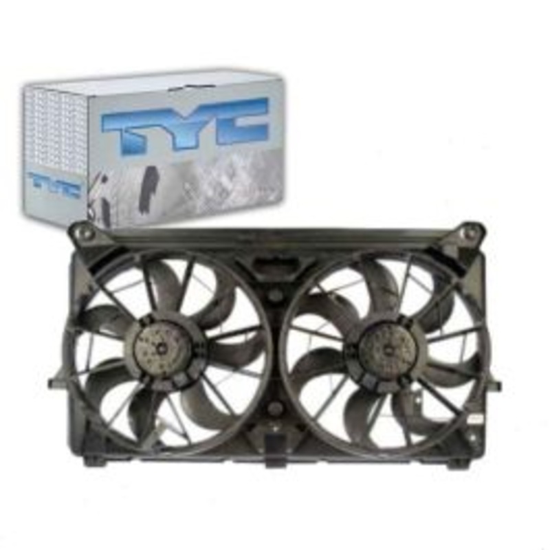 TYC Lower Dual Radiator & Condenser Fan Assembly for 2005-2006 Chevrolet Avalanche 1500