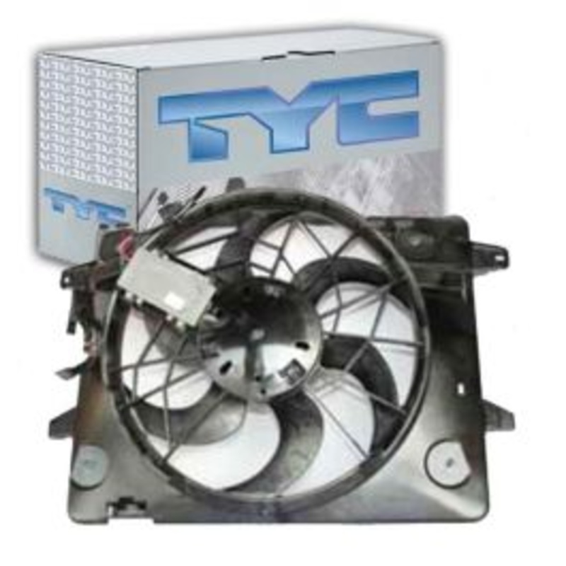 TYC Dual Radiator & Condenser Fan Assembly for 2003-2004 Mercury Marauder