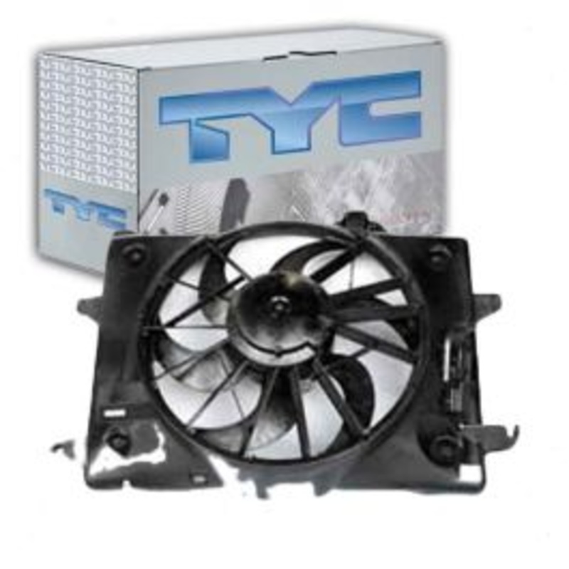 TYC Dual Radiator & Condenser Fan Assembly for 1998-2000 Ford Crown Victoria