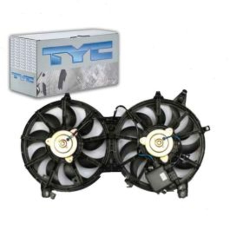 TYC Dual Radiator & Condenser Fan Assembly for 2007-2008 Infiniti G35