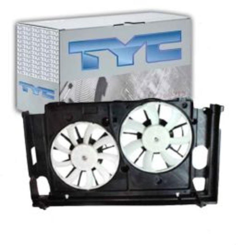 TYC Dual Radiator & Condenser Fan Assembly for 2012-2015 Toyota Prius Plug-In