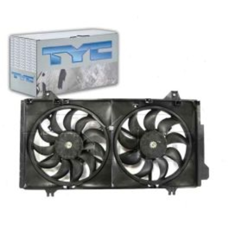 TYC Dual Radiator & Condenser Fan Assembly for 2014-2015 Mazda 3