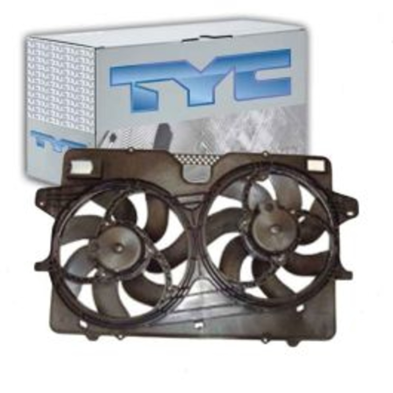 TYC Dual Radiator & Condenser Fan Assembly for 2008-2011 Mercury Mariner 3.0L V6