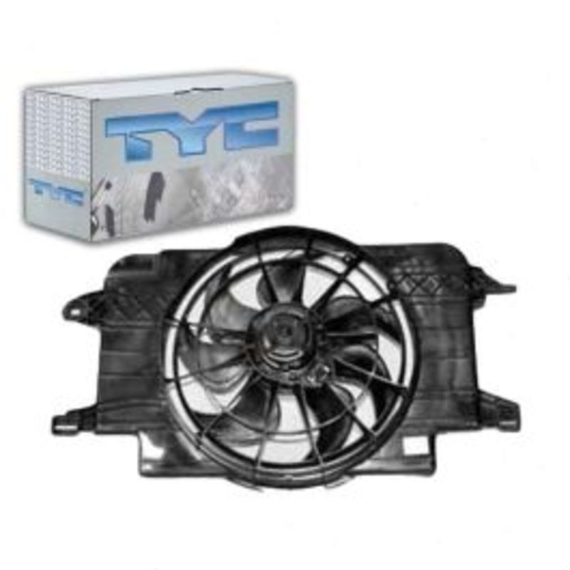 TYC Dual Radiator & Condenser Fan Assembly for 1994-2001 Saturn SW2