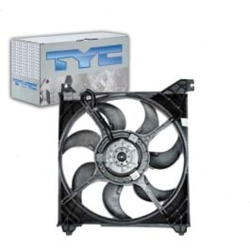 TYC Engine Cooling Fan Assembly for 2001-2005 Hyundai Santa Fe 2.4L 2.7L L4 V6