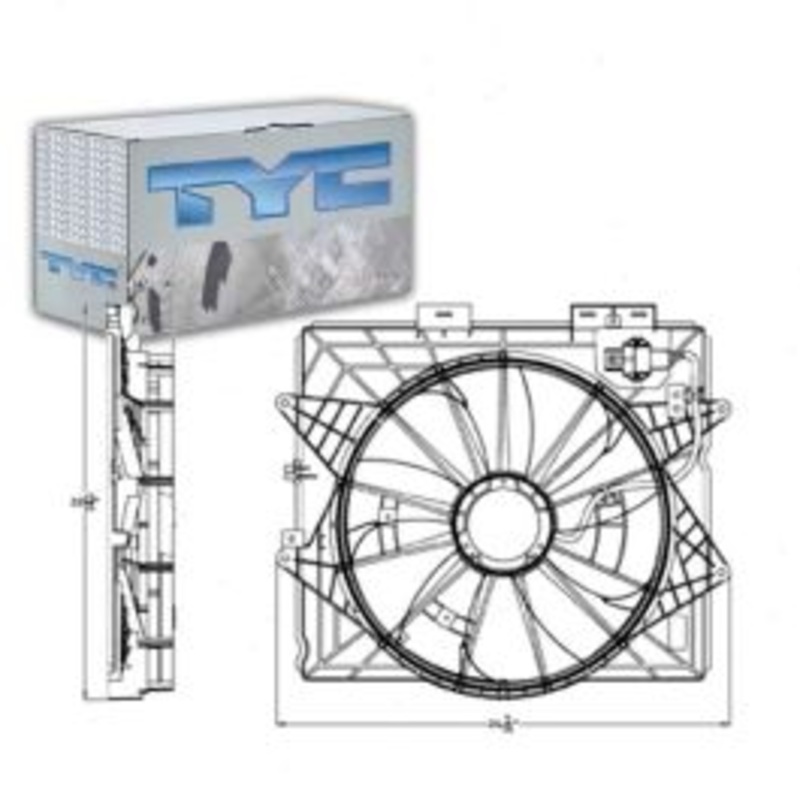TYC Dual Radiator & Condenser Fan Assembly for 2009-2011 Cadillac STS 3.6L V6