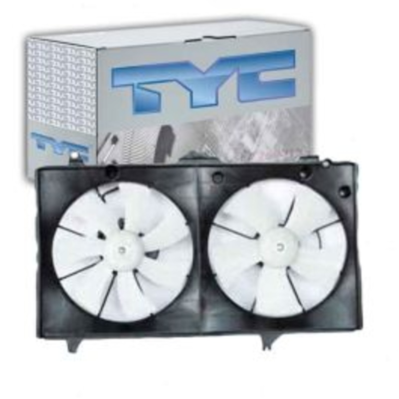 TYC Dual Radiator & Condenser Fan Assembly for 2002-2006 Toyota Camry 2.4L L4