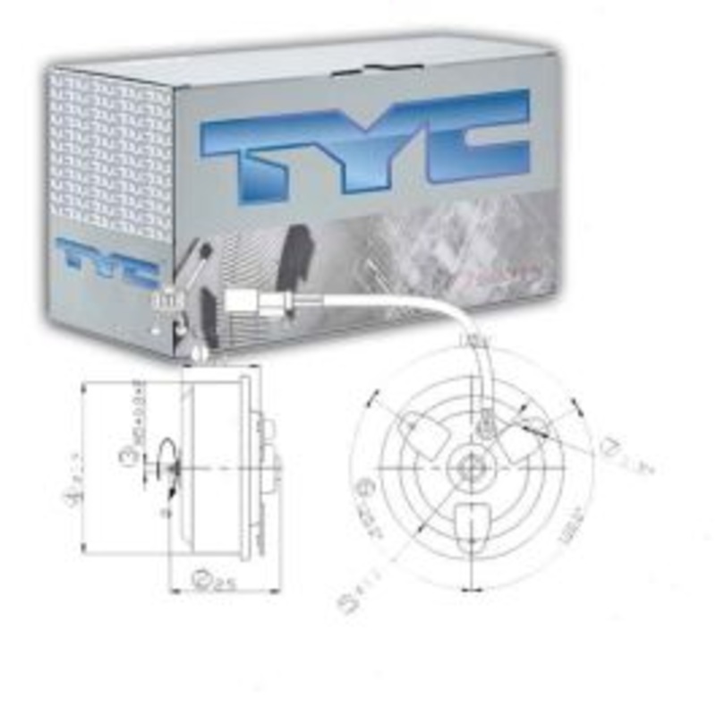 TYC Right AC Condenser Fan Motor for 2003-2007 Honda Accord 3.0L V6