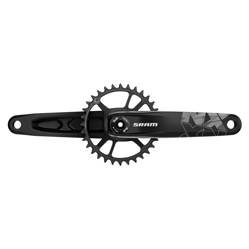 SRAM NX Eagle DUB Crankset - 28.99mm DUB - SRAM Direct Mount - X-Sync 2 Direct Mount - Steel - 3mm Boost - Black - 175mm - 68-73mm - 32T
